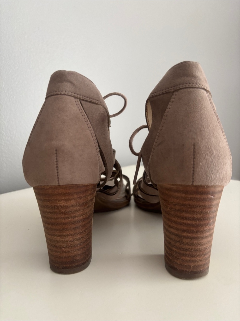 Naturalizer Gladiator Heels Taupe 8.5 - Picture 6 of 6